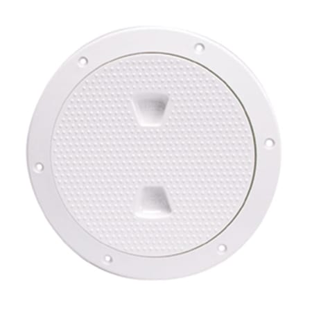 Superjock Non - Skid Screw - Out Deck Plate, White - 6 in. SU11479